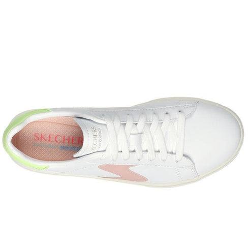 Skechers Eden LX Top Grade White  Lime Multi Womens Trainer